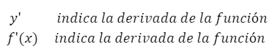 Notación de derivadas